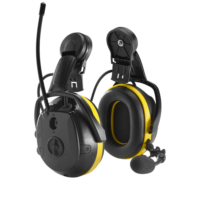 Produktbillede af Hellberg Synergy Hjelmmonteret. Høreværn med Bluetooth til telefonopkald og streaming.
