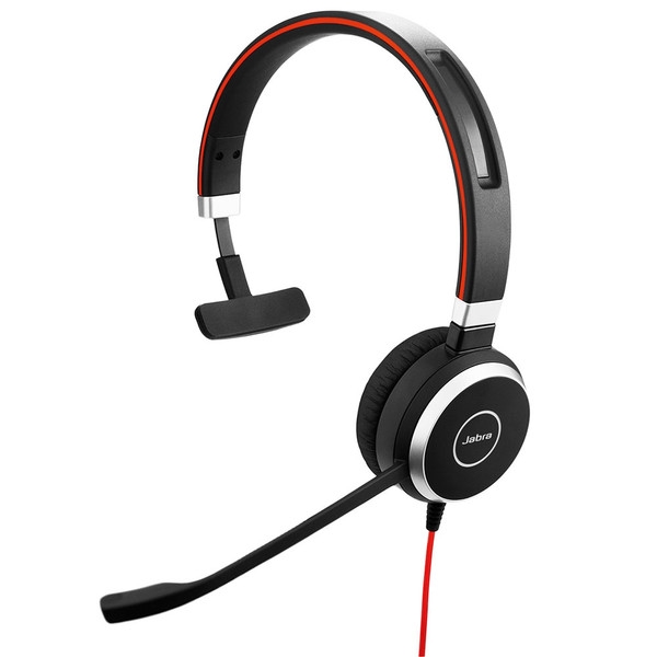Produktbillede af Jabra Evolve 40 UC Mono. Jabra Evolve 40 UC Mono - Støjdæmpende headset til kontormiljøer.