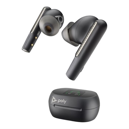 HP Poly Voyager Free 60+ UC M Carbon Black Earbuds 