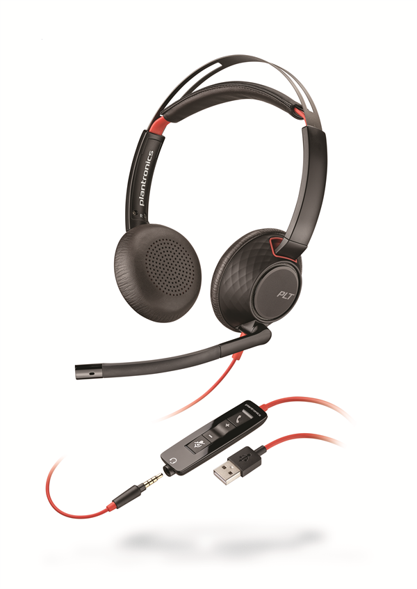 Produktbillede af Plantronics Blackwire 5220, USB Stereo. Køb Plantronics Blackwire 5220 USB Stereo headset.