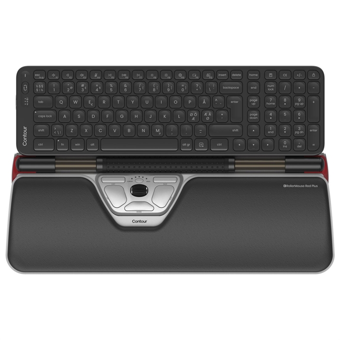 CONTOUR RollerMouse Red Plus + Balance tastatur Trådløs