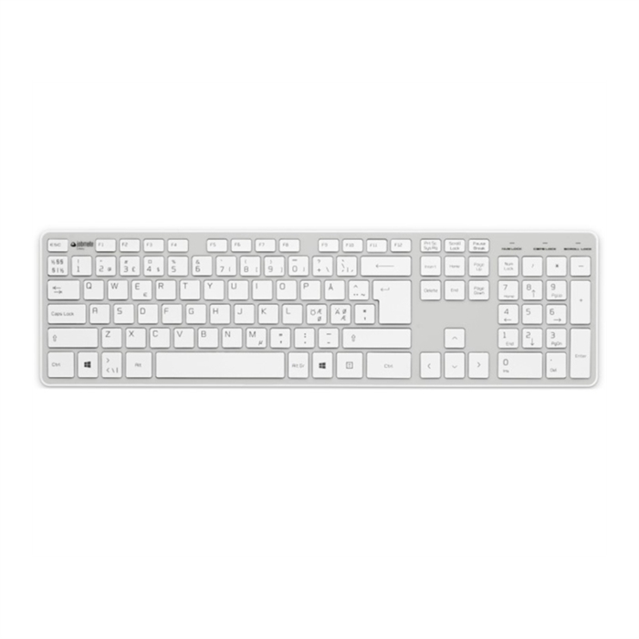 Jobmate Slim Tastatur Hvid
