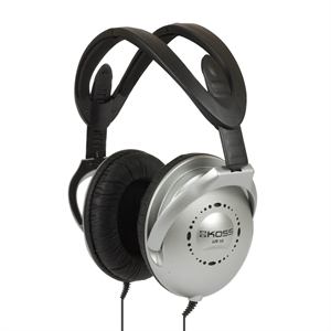 KOSS UR18 Hovedtelefon Over-Ear Sort/Sølv