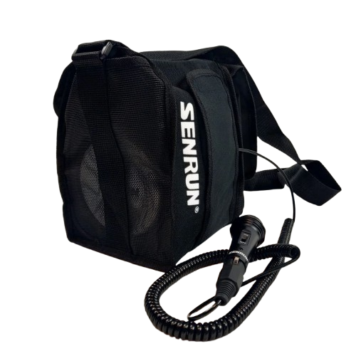 Senrun EP280 batteridrevet-højttaler med kabel mikrofon og taske