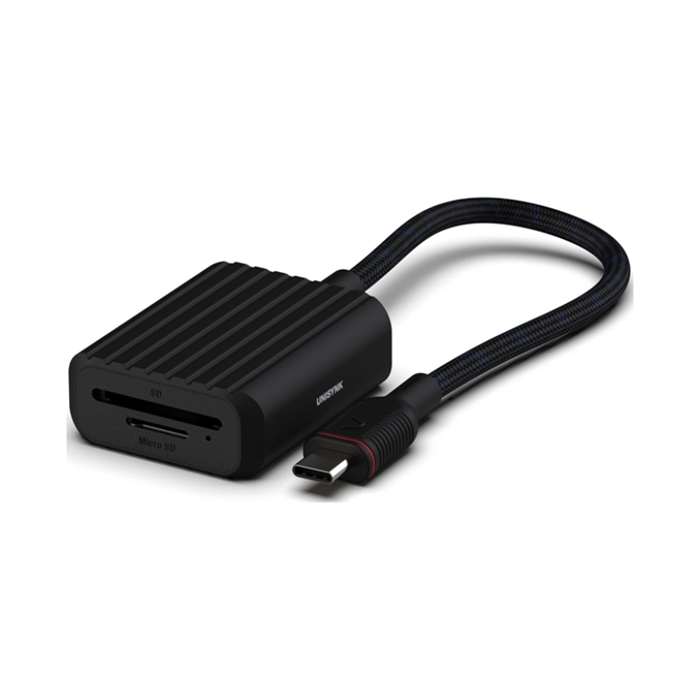 UNISYNK USB-C til Card Adapter SD microSD Black