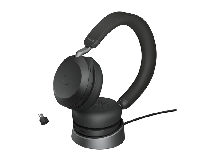 Jabra Evolve2 75 Link380c UC Stereo Stand Sort - billede 4