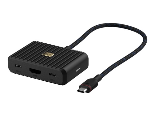 Unisynk 5 port USB-C Hub 8K 100W Sort