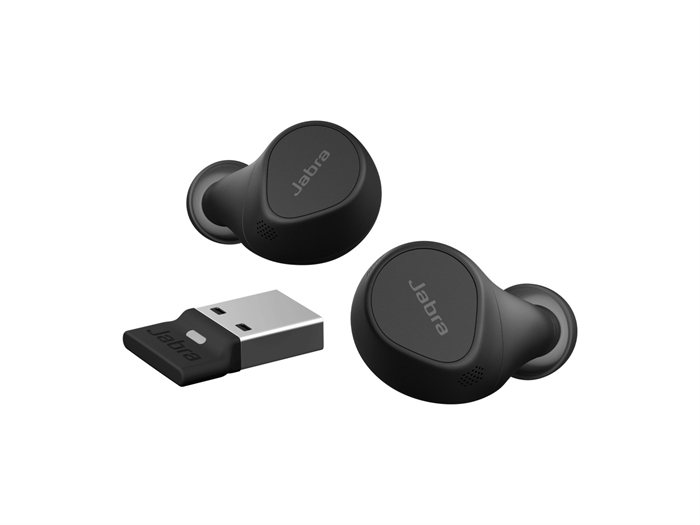 Jabra Evolve2 Buds MS, Link 380a, USB-A, inkl. opladningsetui - billede 2