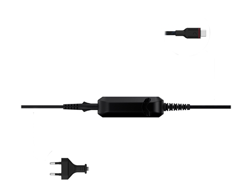 Unisynk USB-C Laptop Charger EU 65W Sort