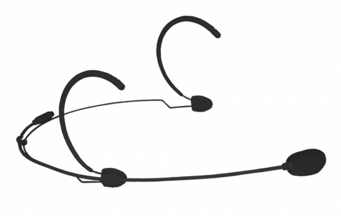 Mipro headset mikrofon, kugle sort