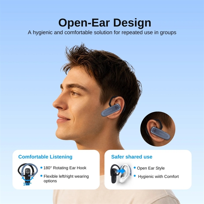 AudioPlus AI-oversættelsessystem TT136 – 10 personer - billede 8