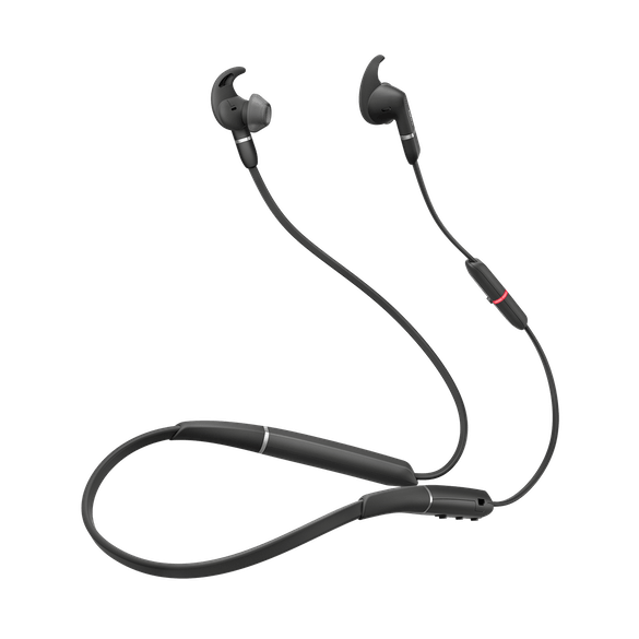 Produktbillede af JABRA Evolve 65e MS inkl LINK 370. Jabra Evolve 65e MS er et In-ear Bluetooth headset til Teams og mobil.