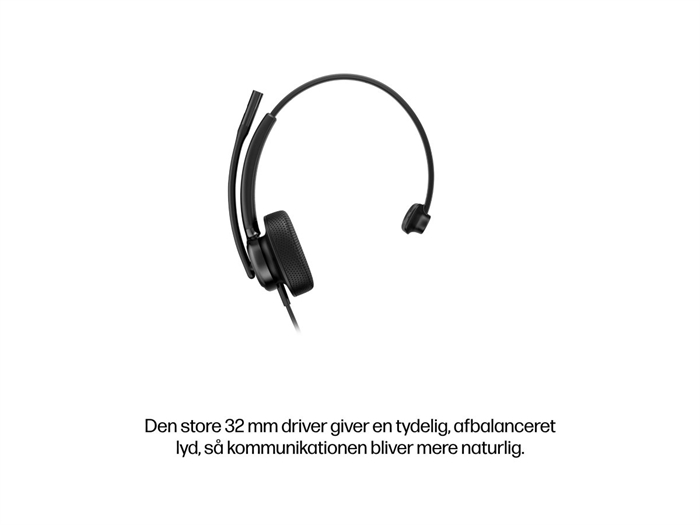 HP Poly Mission 415 mono headset set skråt forfra - billede 10
