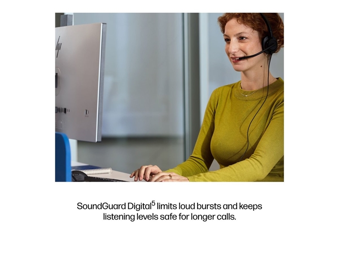 HP Poly Mission 415 mono headset set skråt forfra - billede 7