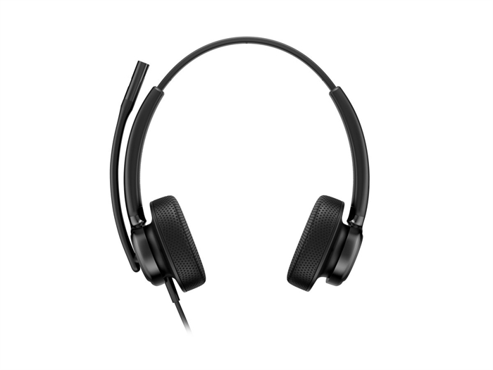 HP Poly Mission 425 stereo headset set skråt forfra - billede 2