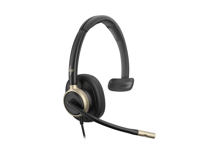 HP Poly Mission 815 mono headset set skråt forfra - billede 3