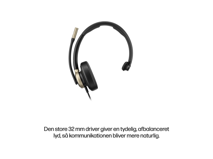 HP Poly Mission 815 mono headset set skråt forfra - billede 9