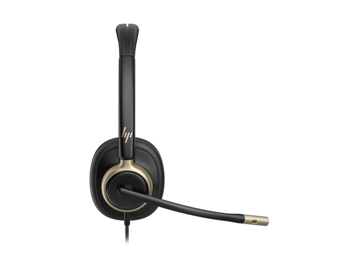 HP Poly Mission 825 stereo headset set skråt forfra - billede 5