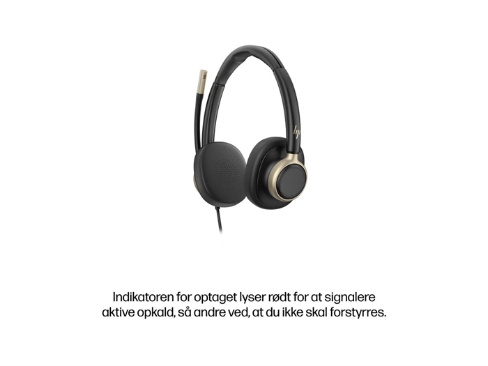 HP Poly Mission 825 stereo headset set skråt forfra - billede 7
