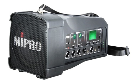 Produktbillede af Mipro højttaler MA100 med indbygget 2 x ACTmodtage. Køb Mipro højttaler MA100 med indbygget 2 x ACTmodtage.