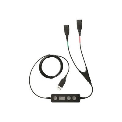 Produktbillede af JABRA LINK 265 USB/QD. Jabra Link 265 - Del lyden til 2 headset | Volumenkontrol og mute.