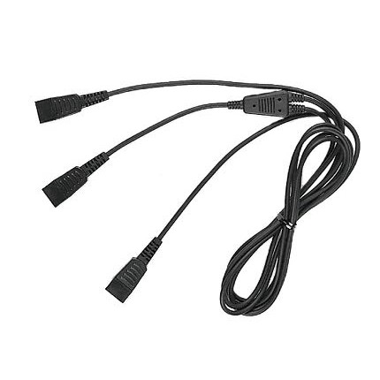 Produktbillede af Y-kabel til Plantronics headsets med ledning.
