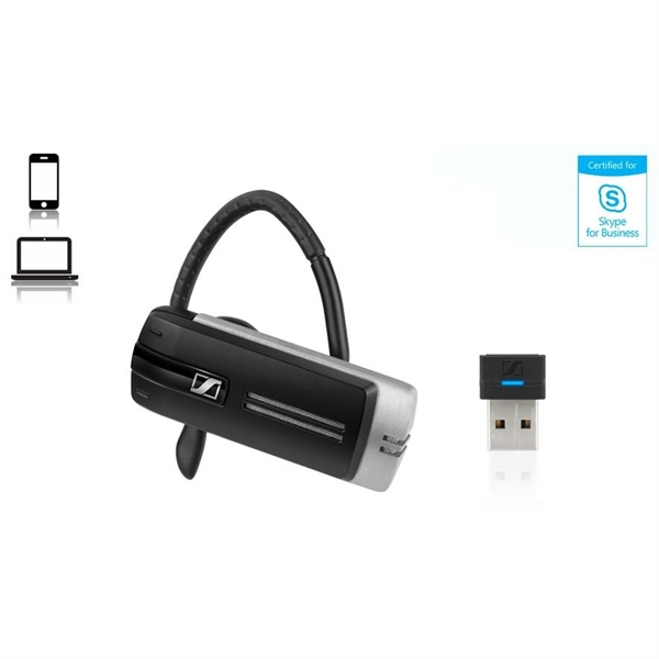 Produktbillede af EPOS - Sennheiser ADAPT Presence Grey UC. Premium headset til mobil brug af Skype for Business.