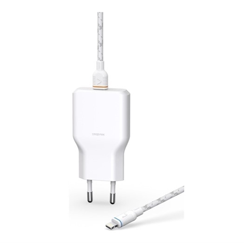 Unisynk USB-C Wall Charger 36W with 2 m Lightning cable Hvid (retail)
